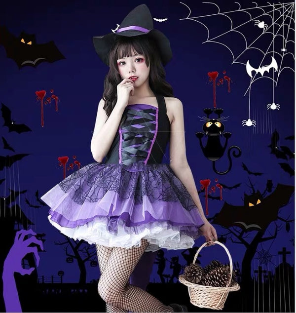 Halloween cos vampire costume （3 pieces）KF82305