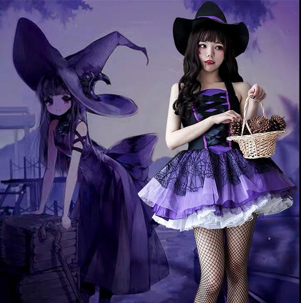 Halloween cos vampire costume （3 pieces）KF82305