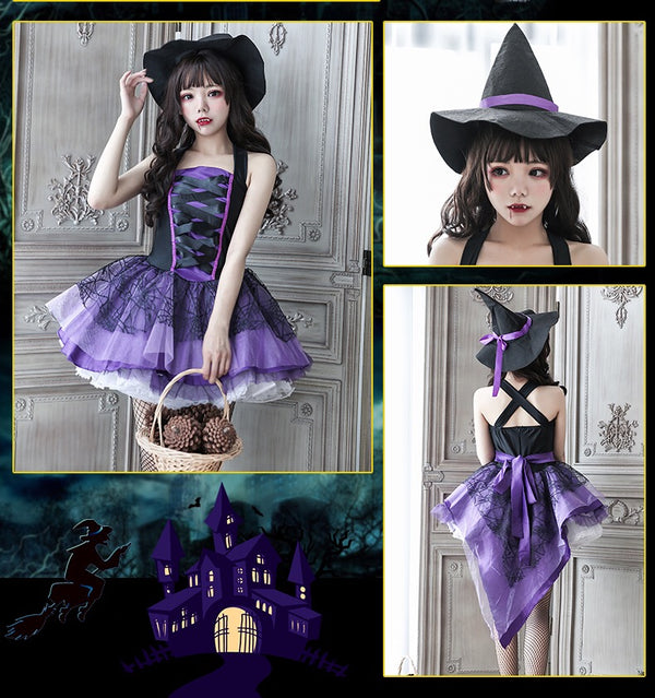 Halloween cos vampire costume （3 pieces）KF82305