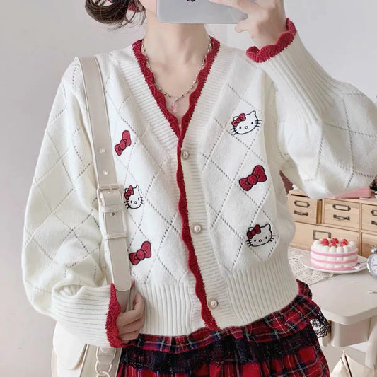 cute knitted cardigan  KF83601