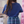 Blue embroidered skirt KF2126