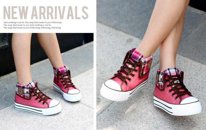 High-top casual canvas shoes KF2298