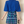 Blue embroidered skirt KF2126