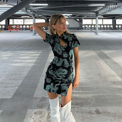 Dragon cheongsam dress KF81894