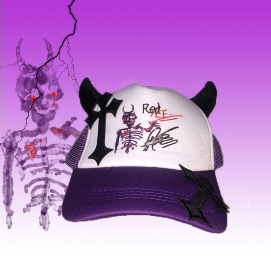 Purple baseball cap  KF90514