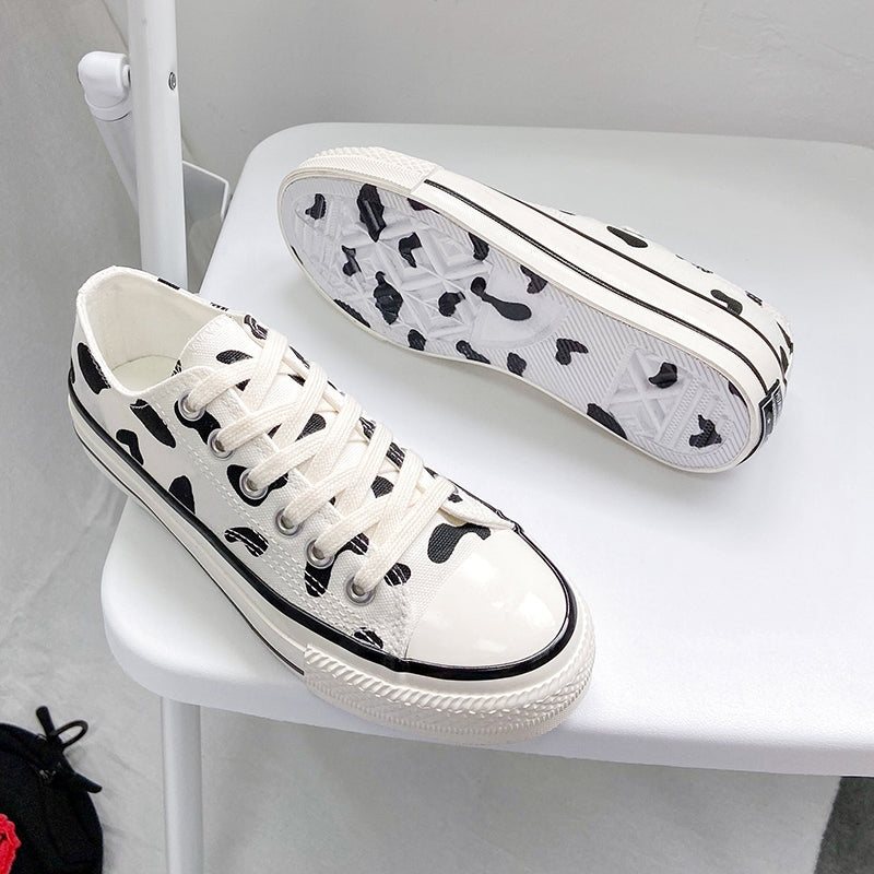 Cow  canvas shoes KF82216