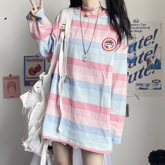 Harajuku Striped T-shirt KF81612