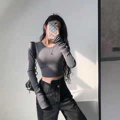 Chic Long Sleeve T-shirt KF81590