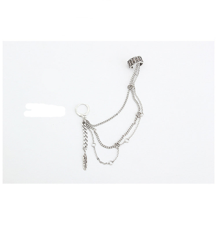 BTS-V Multi-layer Chain Earrings KF30346