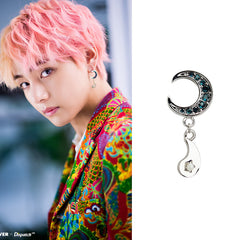 BTS moon earrings KF80010