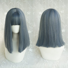 Blue-gray long hair KF81078