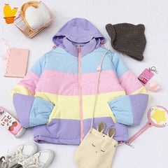 "MACARON" Thick  JACKET  KF24038