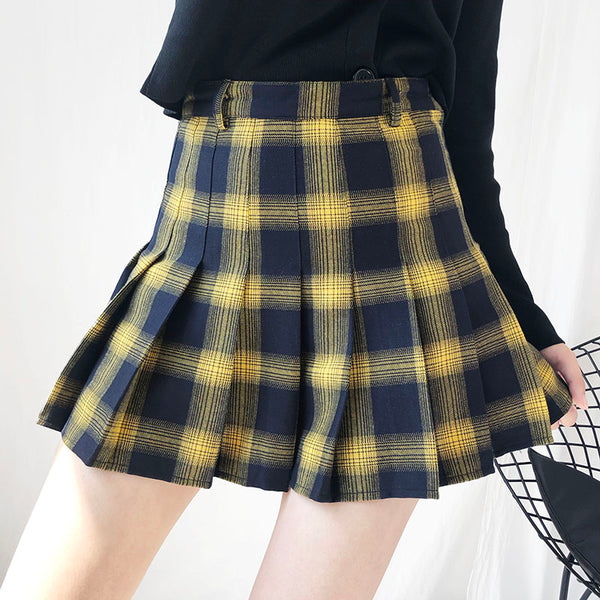 Chic plaid skirt KF90103