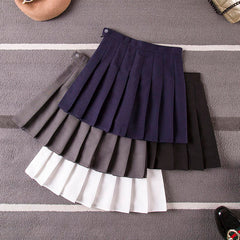 Winter wool Thicken  high waist plaid skirt KF25066