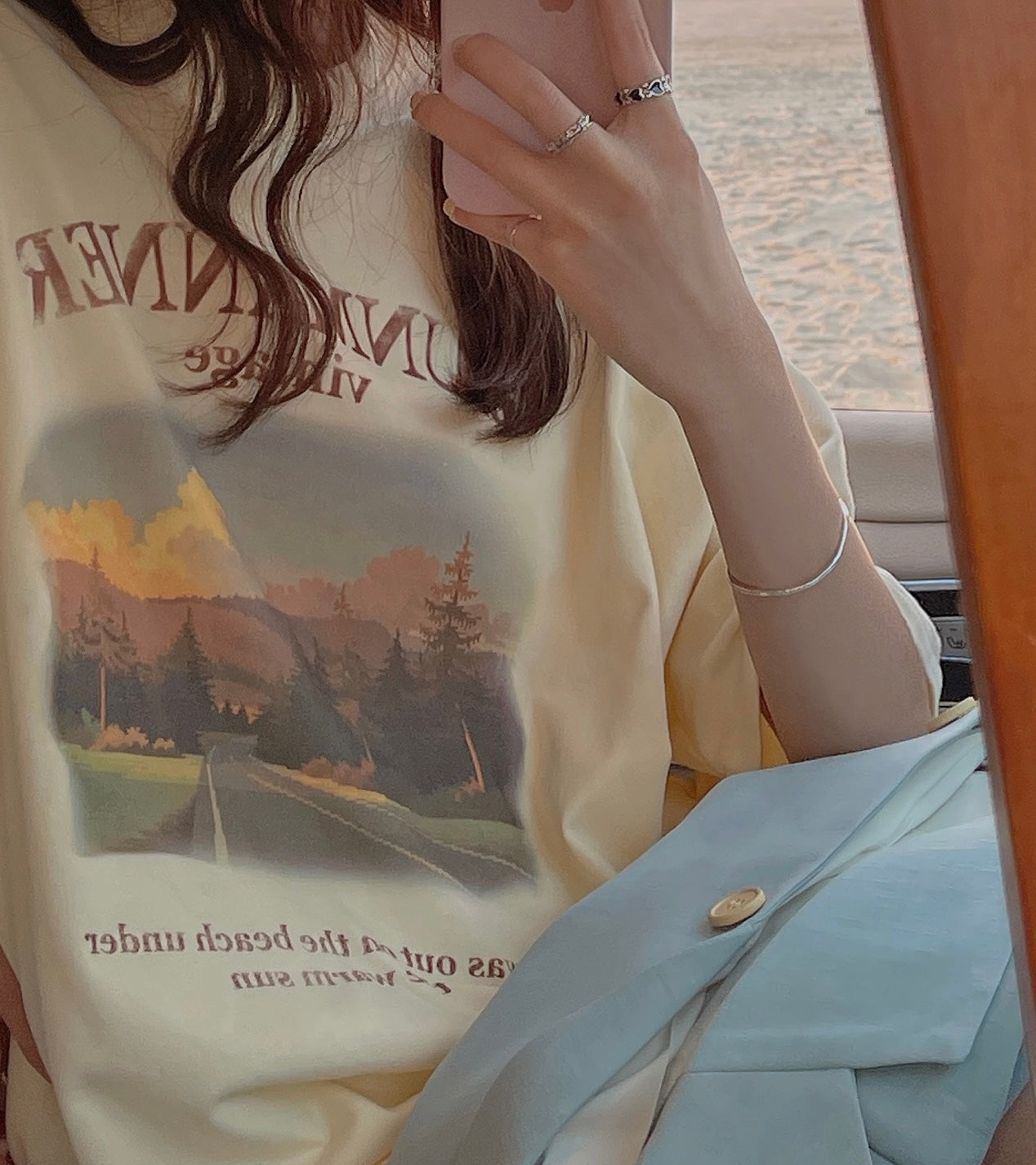Pastel Sun T-Shirt KF9301
