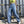 Vintage plaid jeans KF90380