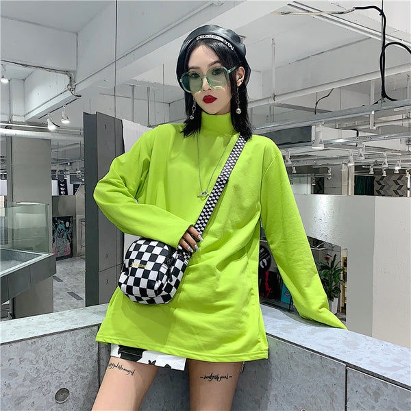 Ulzzang Green Plaid T-Shirt KF90173