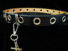 Punk black  belt KF90682