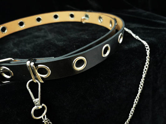 Punk black  belt KF90682