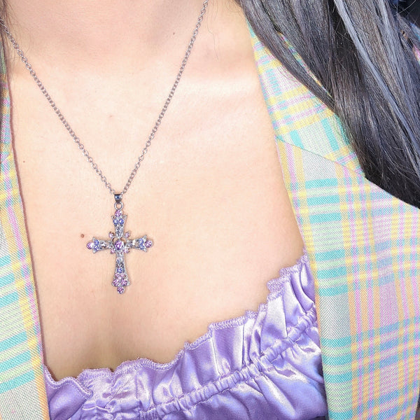 Harajuku Cross Necklace KF81926