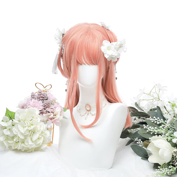 Harajuku style pink orange wig  KF81510