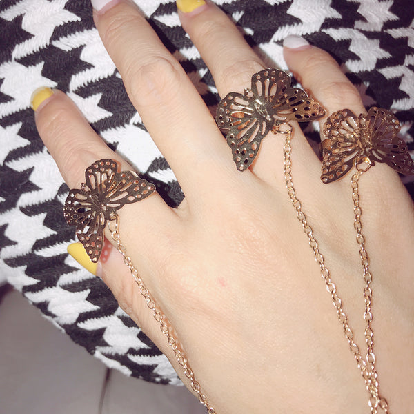 Butterfly Bracelet Ring KF90618