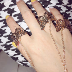 Butterfly Bracelet Ring KF90618
