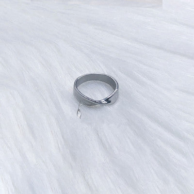 Punk silver ring KF90782