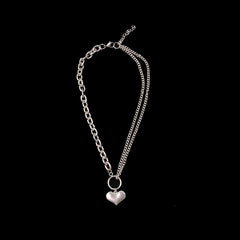 Silver Love Necklace KF90805