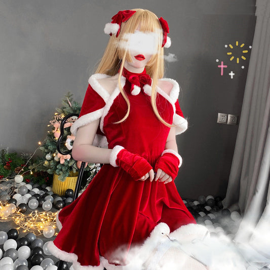 COSPLAY  Christmas suit （4-piece set+ socks） KF82452