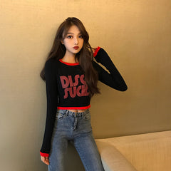Fashion letter T-shirt KF80022