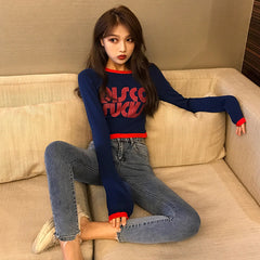 Fashion letter T-shirt KF80022