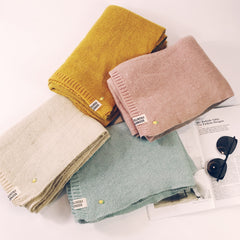 Warm knitted wool scarf KF90054