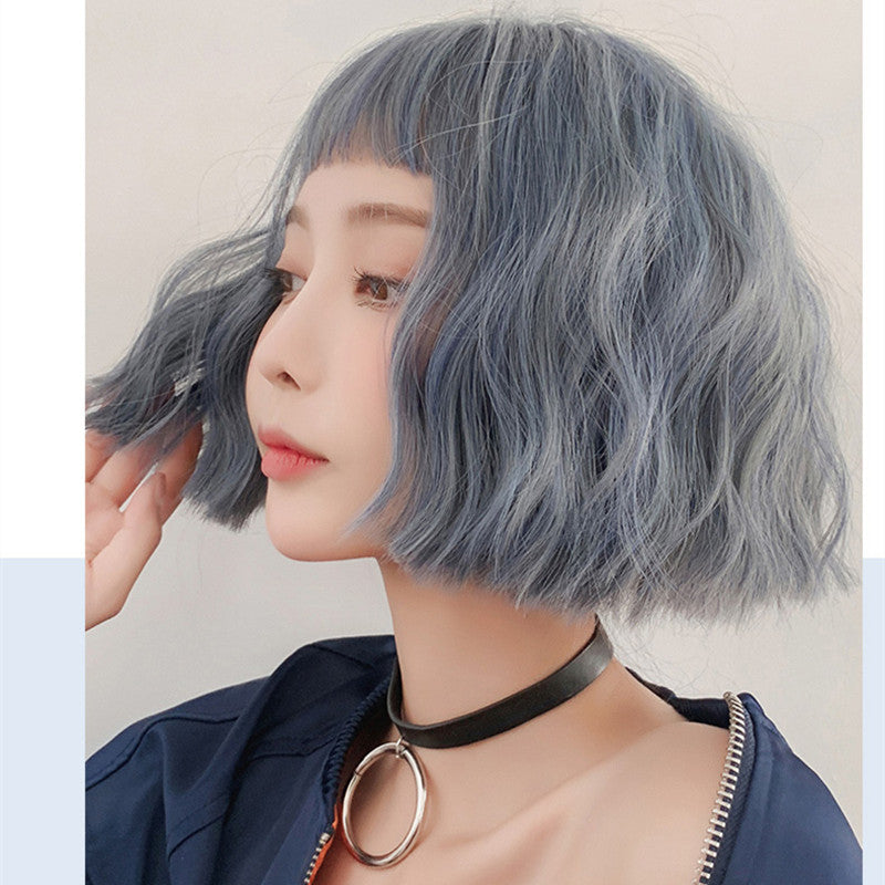 Gradient gray-blue wig KF90093