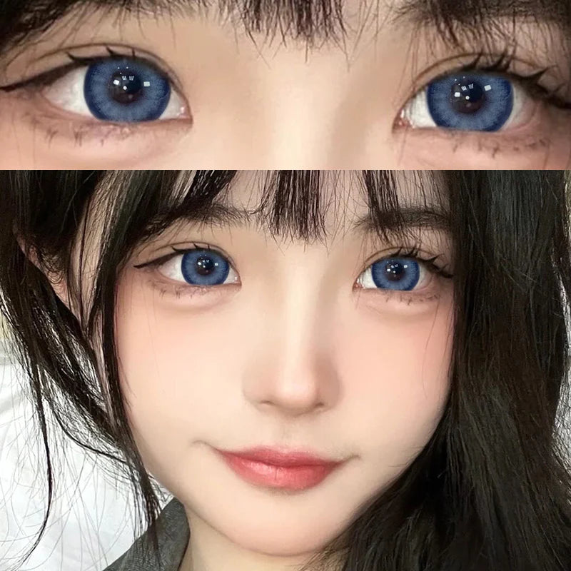 blue contact lenses (two pieces)  KF83262