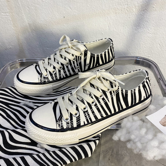 Zebra canvas shoes KF81912