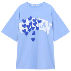 Heart Short Sleeve T-Shirt  KF9333