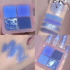 Matte shimmer four-color eye shadow MK0030