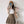 Khaki pleated skirt  KF83073