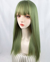 Green wig KF90445