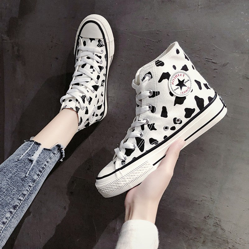 Cow canvas shoes KF90617