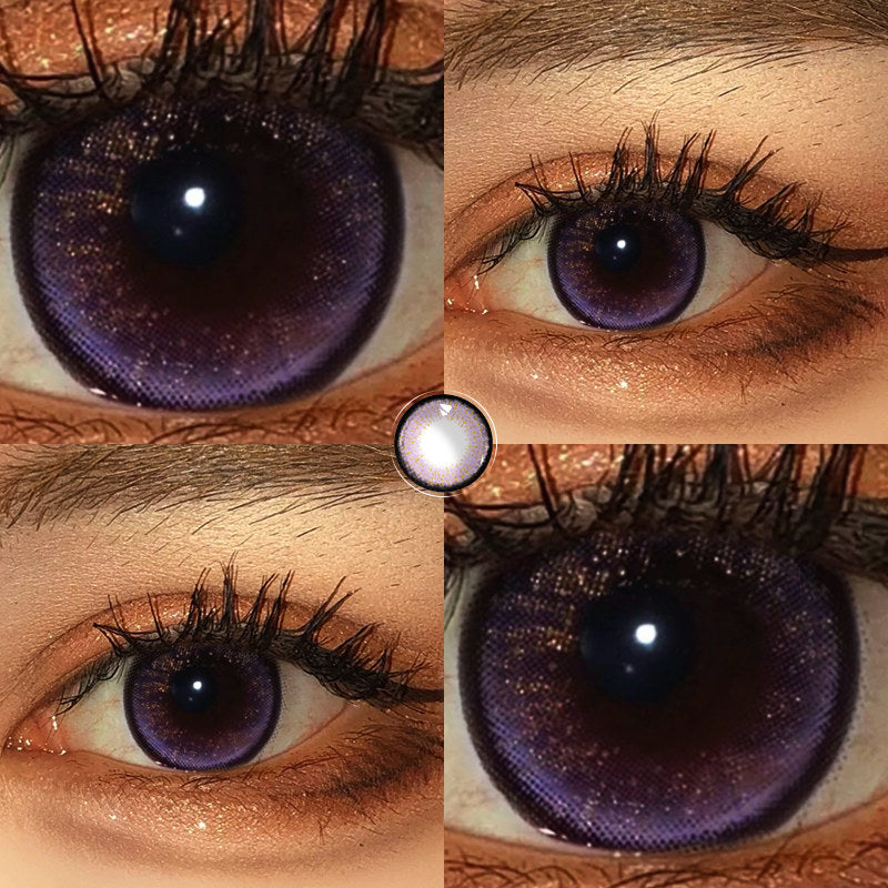 Purple contact lenses (two pieces) KF82770