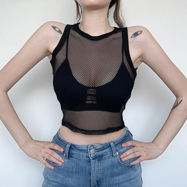 OPENWORK MESH TOP KF2238