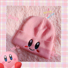 Pink woolen hat KF81701