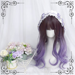 Purple gradient wig KF90172