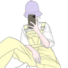 Ulzzang yellow overalls KF81218