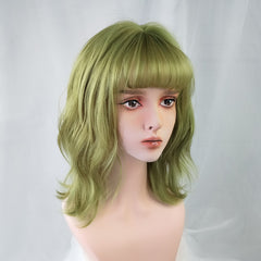Green short roll wig KF9226