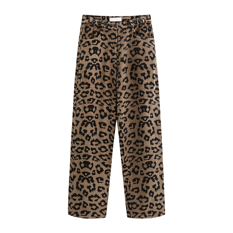 Chic Leopard Pants KF81614