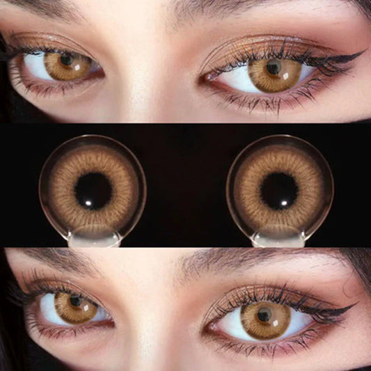 Brown contact lenses (two pieces)  KF83260