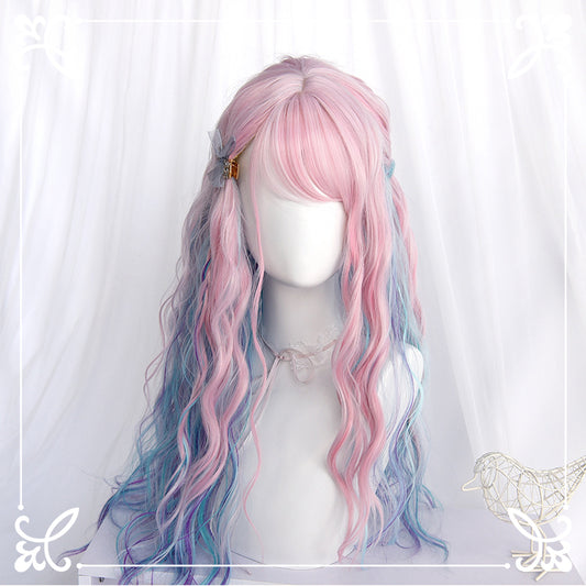Pink gradient wig KF90638